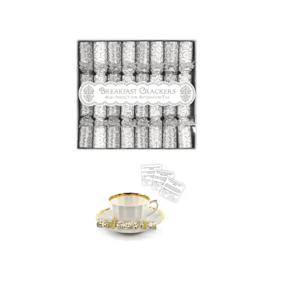 SILVER MINI BREAKFAST SAUCER CRACKERS PACK OF 8