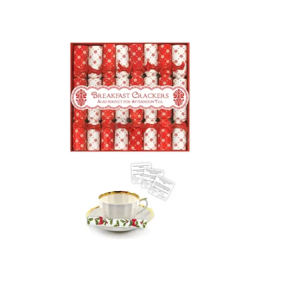 SNOWFLAKE DESIGN MINI BREAKFAST SAUCER CRACKERS PACK OF 8