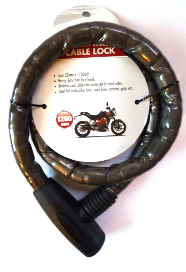 ROADSTER HEAVY DUTY ARMOURED BICYCLE CABLE LOCK