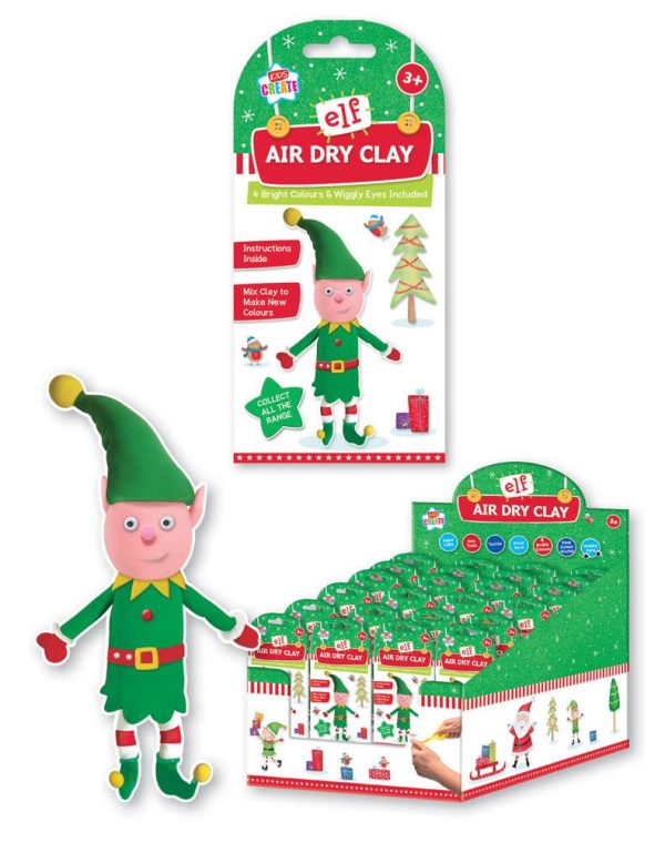 KIDS CREATE ELF AIR DRY CLAY