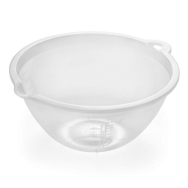 ADDIS MIXING BOWL PLASTIC 28CM TRANSPARENT 4 LTR CAPACITY