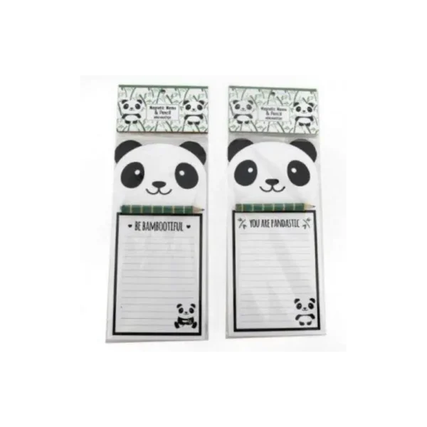 PANDA MAGNETIC NOTEPAD 28CM X 10CM