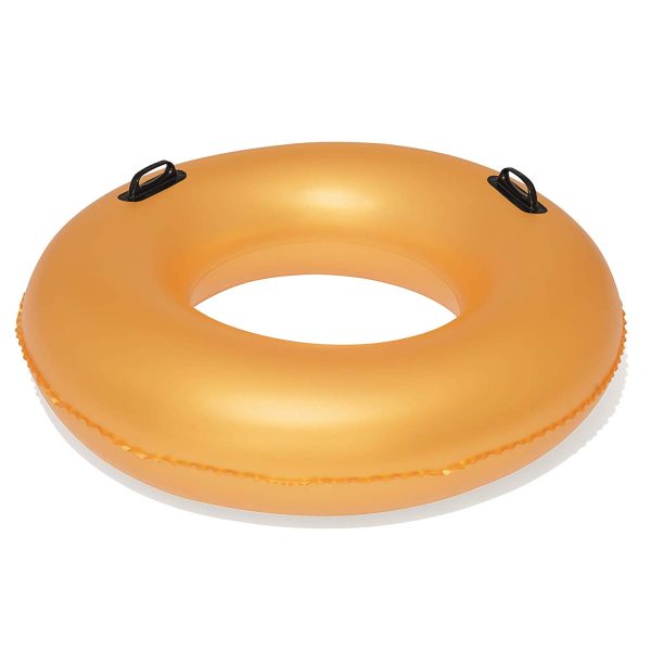 BESTWAY INFLATABLE SWIM RING FLOAT GOLD 36 INCH