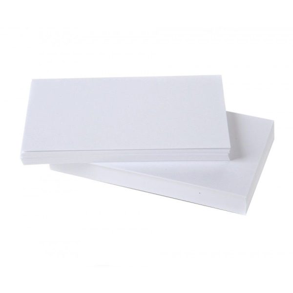 TIGER PLAIN WHITE RECORD CARDS 6 INCH X 4 INCH PACK OF 100