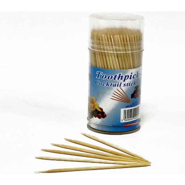 GSD WOODEN TOOTHPICK / COCKTAIL STICKS 250 PACK OF 12