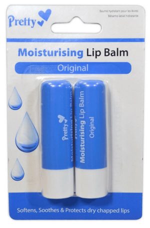 PRETTY MOISTURISING LIP BALM ORIGINAL 4.3G PACK OF 2