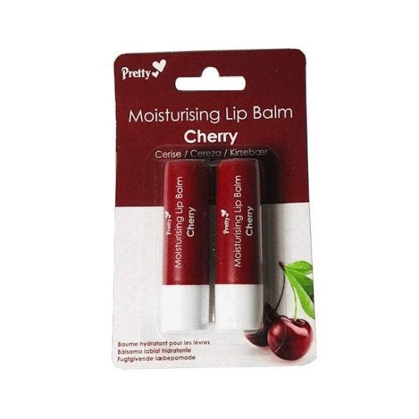 PRETTY MOISTURISING LIP BALM CHERRY 4.3G PACK OF 2