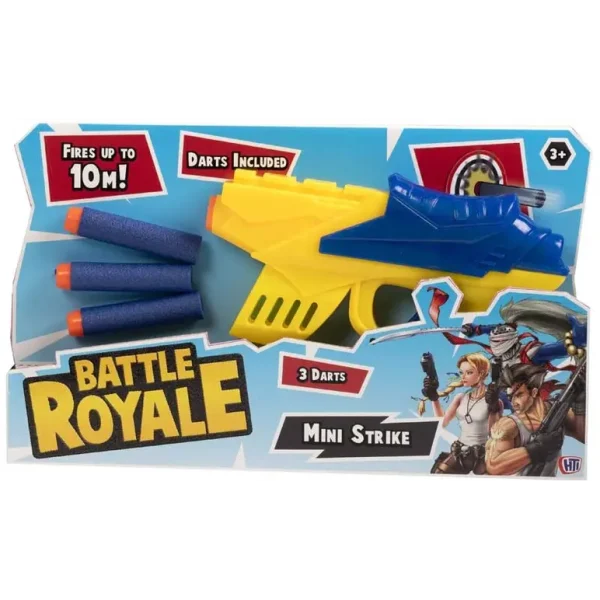 BATTLE ROYLE MINI STRIKE WITH 3 DARTS (FIRES UPTO 10M)