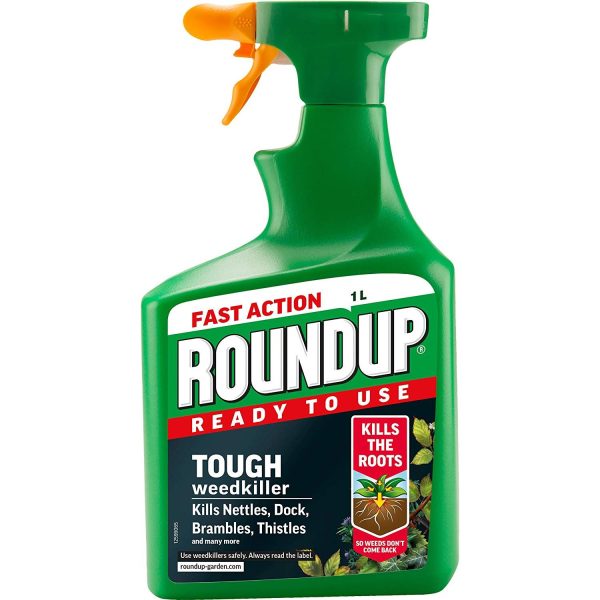 ROUNDUP TOUGH WEEDKILLER RTU 1L PLUS 20% EXTRA FREE