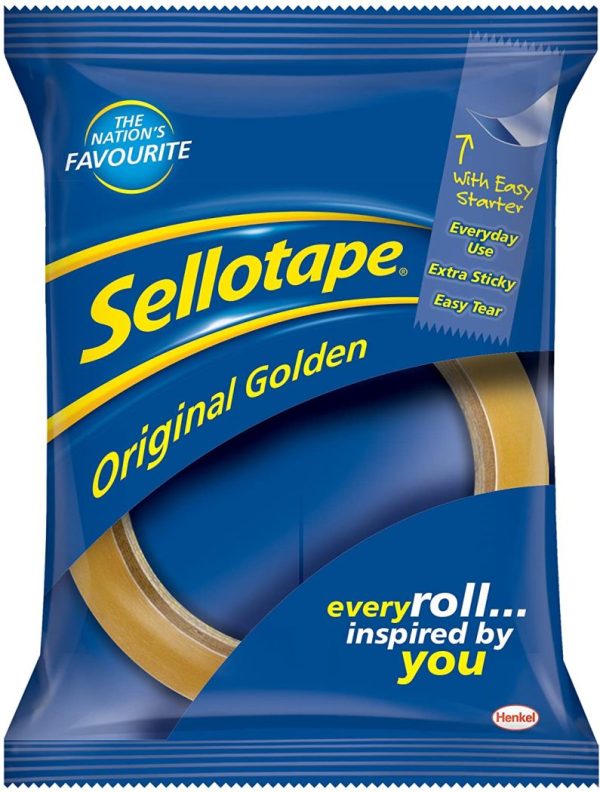 SELLOTAPE ORIGINAL GOLDEN TAPE 24MM X 66 M