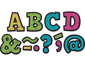 CHALKBOARD BRIGHTS BOLD BLOCK 2 INCH MAGNETIC LETTERS TOTAL 70 PCS
