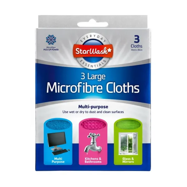 DLUX MULTI PURPOSE MICROFIBRE CLOTHES PACK OF 3