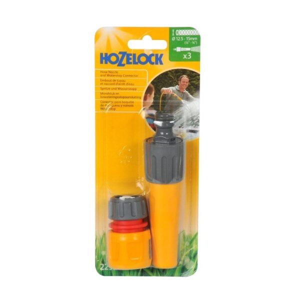 HOZELOCK HOSE NOZZLE AND WATERSTOP CONNECTOR SET