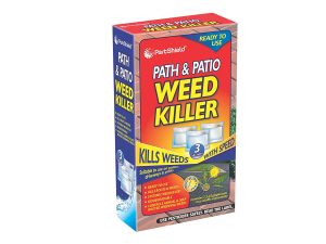 PESTSHIELD PACK OF 3 PATH & PATIO BIODEGRADABLE SYSTEMATIC WEED KILLER GLYPHOSATE