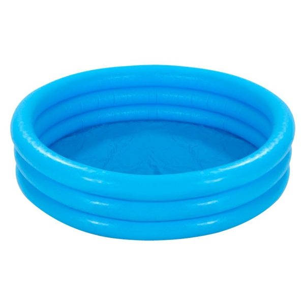 INTEX 3 RING CRYSTAL BLUE POOL 1.68M X 38CM