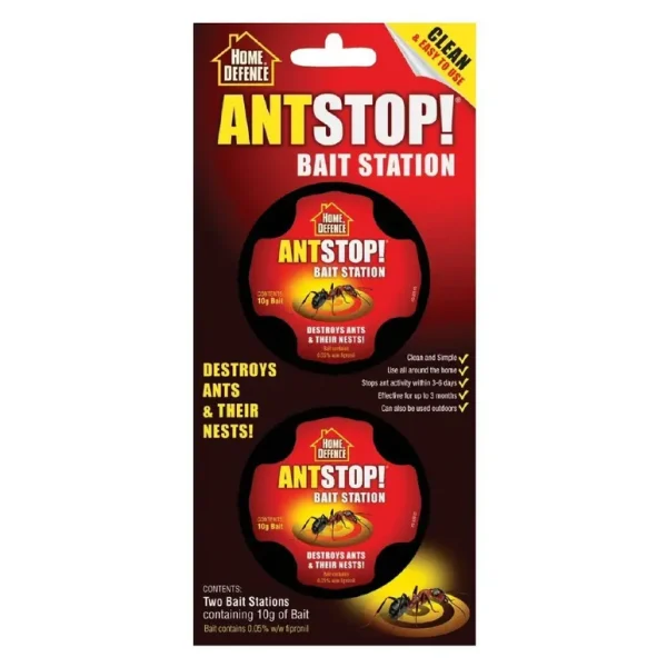 HOME DEFENCE ANTSTOP BAIT STATION PACK OF 2