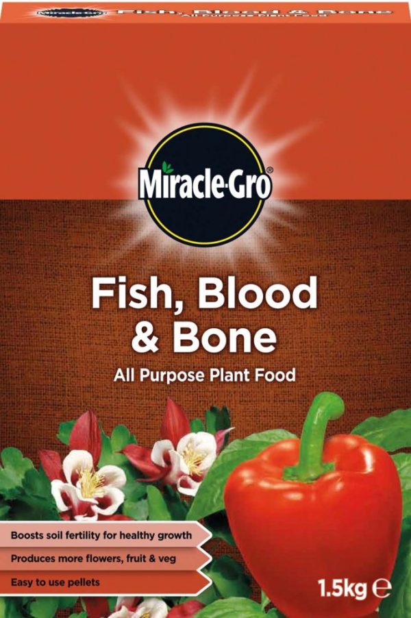 MIRACLE GRO FISH BLOOD & BONE ALL PURPOSE PLANT FOOD 1.5KG