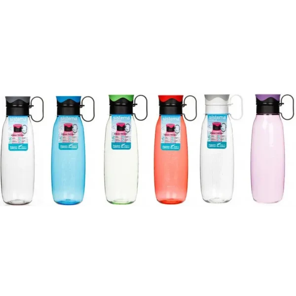 SISTEMA TRAVERSE TRITAN BOTTLE ASSORTED COLOURS 650 ML