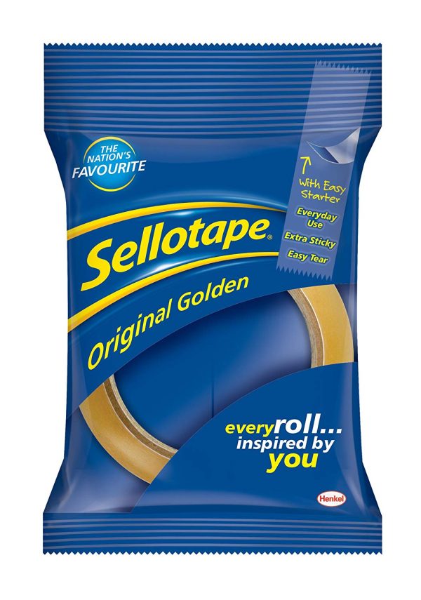 SELLOTAPE ORIGINAL GOLDEN 18MM X 66M