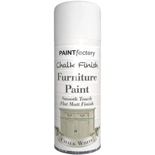 PAINT FACTORY CHALK PAINT WHITE SPRAY PAINT 400ML