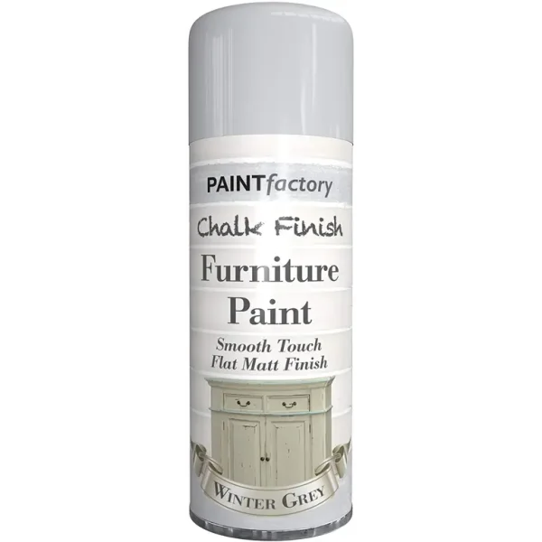 PAINT FACTORY CHALK PAINT WINTER GREY SPRAY PAINT 400ML