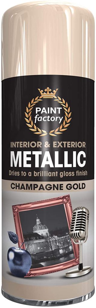 PAINT FACTORY METALLIC CHAMPAGNE GOLD SPRAY PAINT 400ML