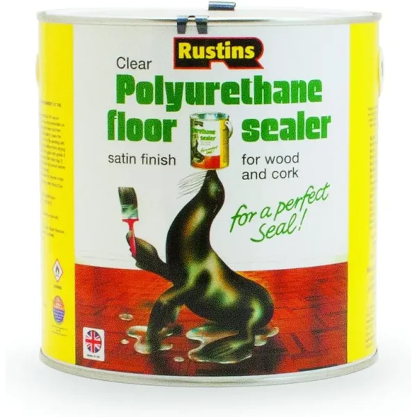 RUSTINS CLEAR POLYURETHANE FLOOR SEALER 2.5L