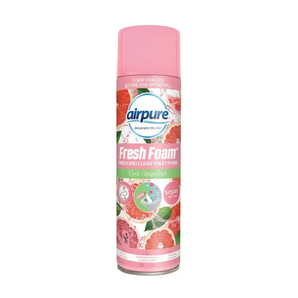 AIRPURE FRESH FOAM TOILET CLEANER 500ML - PINK GRAPEFRUIT