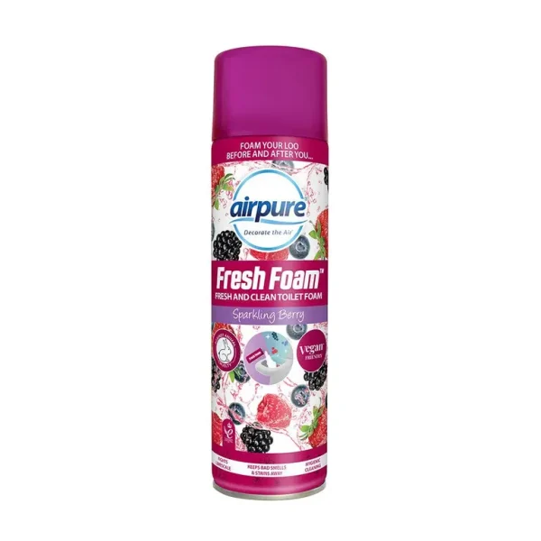 AIRPURE FRESH FOAM TOILET CLEANER 500ML - SPARKLING BERRY