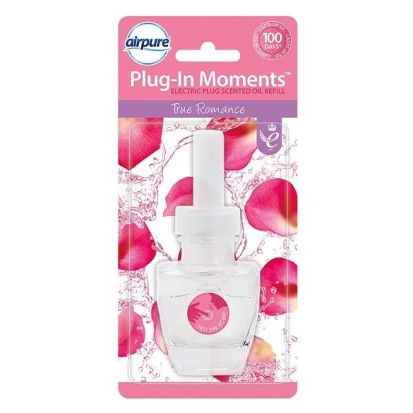 AIRPURE PLUG IN MOMENTS AIR FRESHNERS REFILL 20ML - TRUE ROMANCE