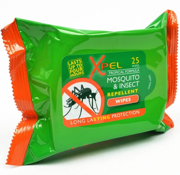 XPEL MOSQUITO & INSECT REPELLENT WIPES PACK OF 25