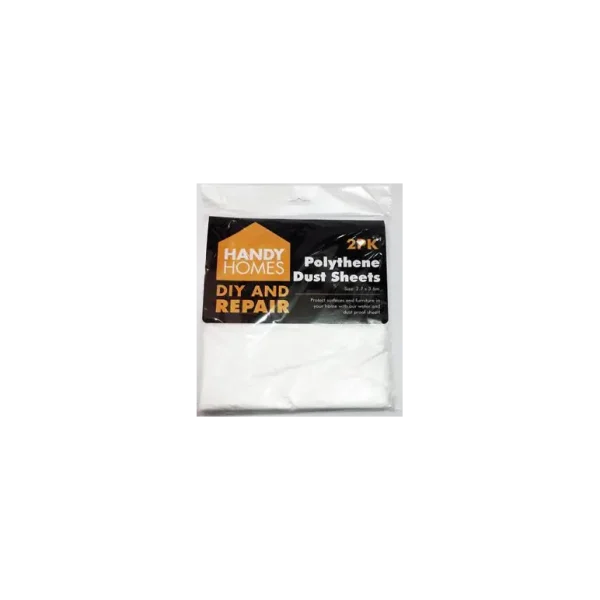 HANDY HOMES POLYTHENE DUST SHEET PACK OF 2