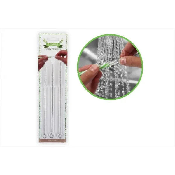 REUSEABLE STRAW CLEANER MINI BRUSHES 19CM X 6MM