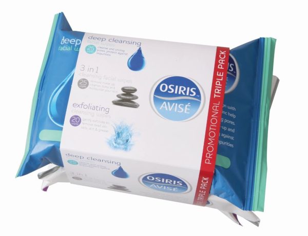 OSIRIS FASIAL / CLEANSING WIPES PACK OF 3