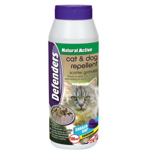 DEFENDERS NATURAL ACTIVE CAT & DOG REPELLENT GRANULES 450G