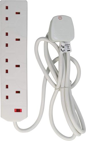 PIFCO 4 GANG EXTENSION LEAD 5M 13A 250V AC