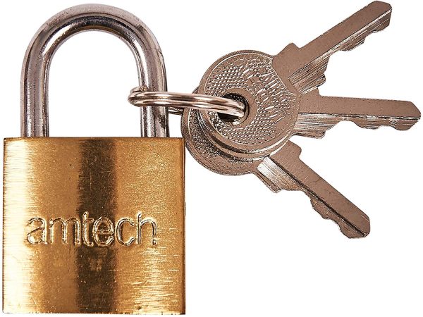 AMTECH PADLOCK 25MM WITH 3 KEYS