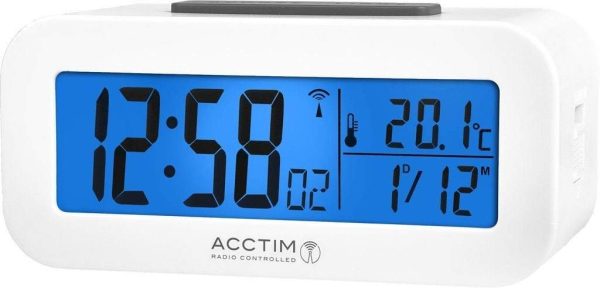 ACCTIM VARLEY RADIO CONTROLLED LCD ALARM CLOCK