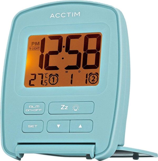 ACCTIM EREBUS TRAVEL NIGHTGLOW ALARM CLOCK