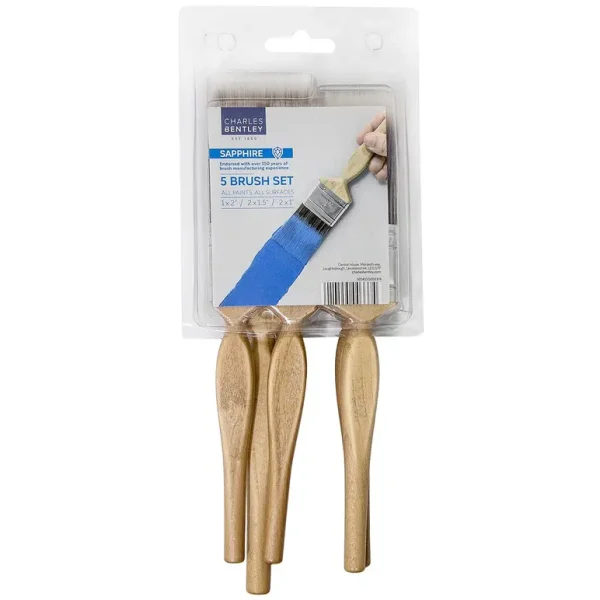 CHARLES BENTLEY SAPPHIRE PAINT BRUSH PACK OF 5