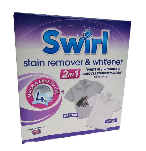 SWIRL FABRIC WHITENER 4 X 30 GM SACHETS