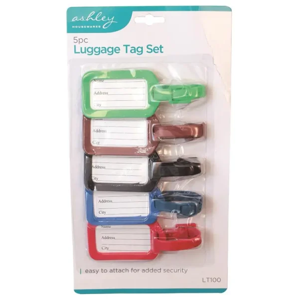 ASHLEY LUGGAGE TAG SET PACK OF 4