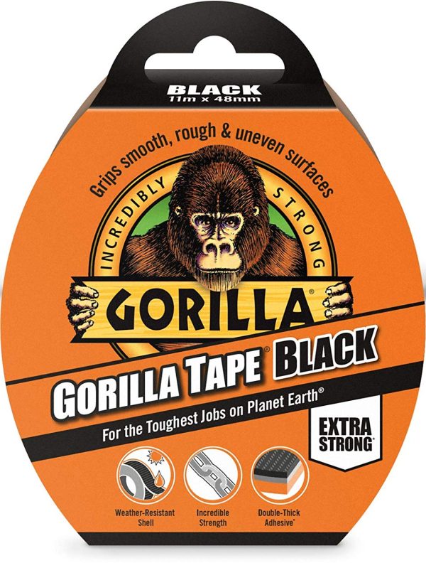 GORILLA BLACK ULTRA TOUGH TAPE 11 METRE X 48 MM