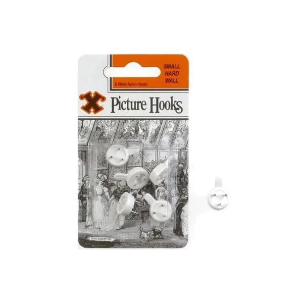 X SMALL HARD WALL PICTURE HOOKS PACK OF 5