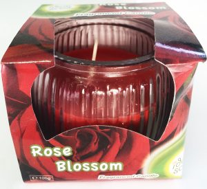 IDEAL SCENT ROSE BLOSSOM FRAGRANCED CANDLE 28 HRS