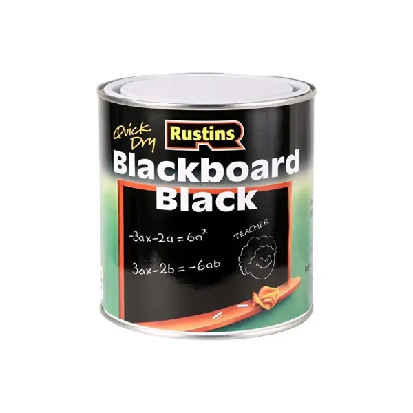 RUSTINS BLACKBOARD BLACK QUICK DRY PAINT 1 LITTER