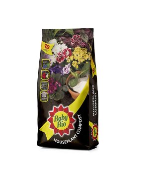 BABY BIO HOUSEPLANT COMPOST BROWN 10 LITRE