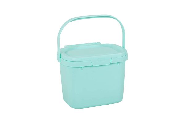 ADDIS KITCHEN FOOD WASTE COMPOST CADDY BIN 4.5 LITRE - BLUE HAZE