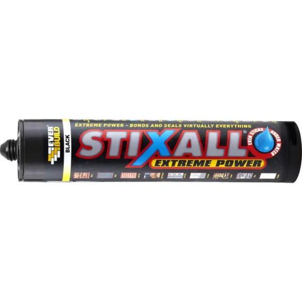 EVERBUILD TUBE STIXALL ULTIMATE POWER CARTRIDGE BLACK 290ML