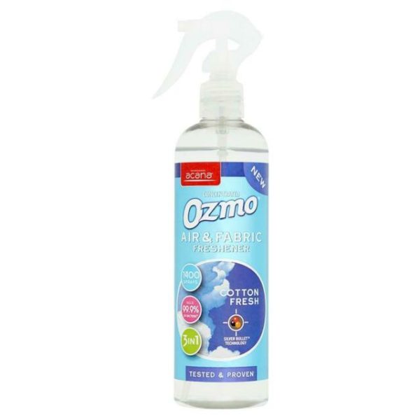 OZMO POWER SPRAY AIR & FABRIC FRESHNER COTTON FRESH 400ML